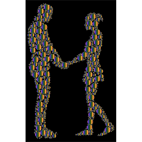 Prismatic Circles Couple Silhouette 6 8