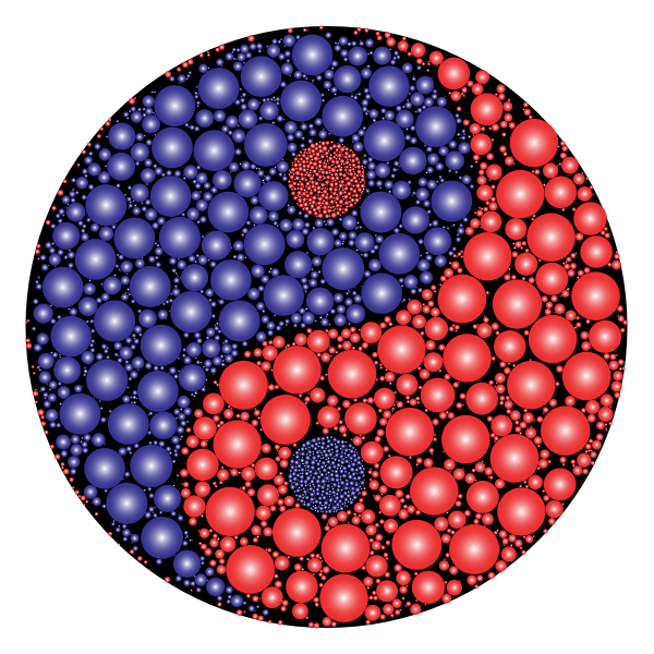 Prismatic Circles Yin Yang 2