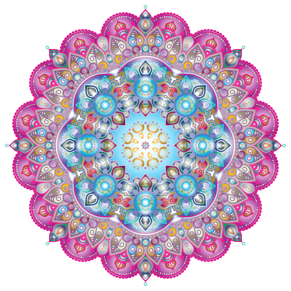 Prismatic Floral Mandala