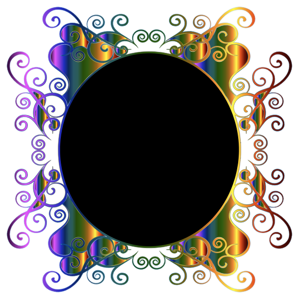 Prismatic Flourish Frame No Background