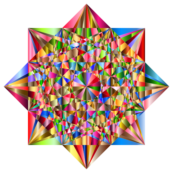 Prismatic Geometric Star 3