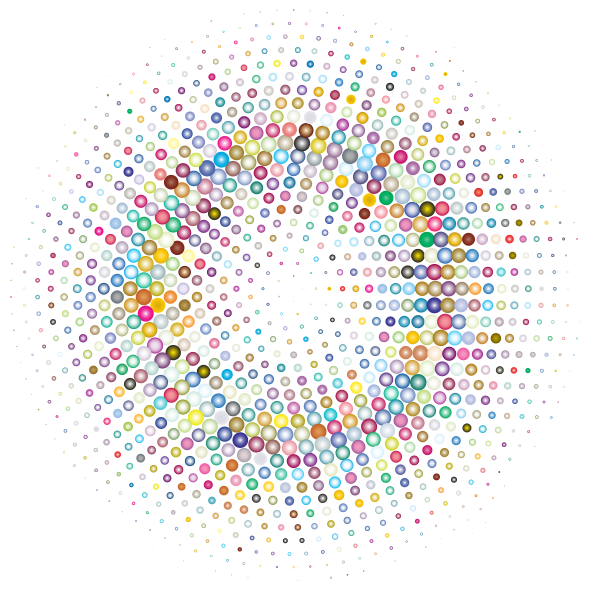 Prismatic colorful circle