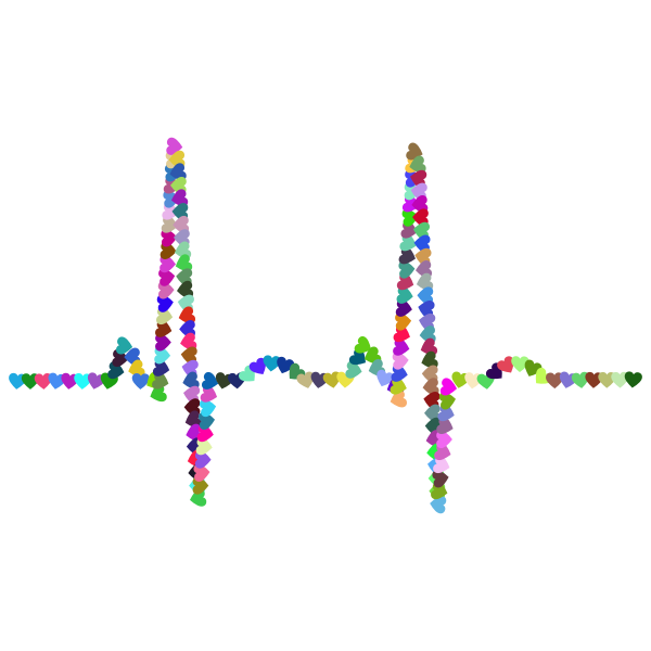 Prismatic Hearts EKG