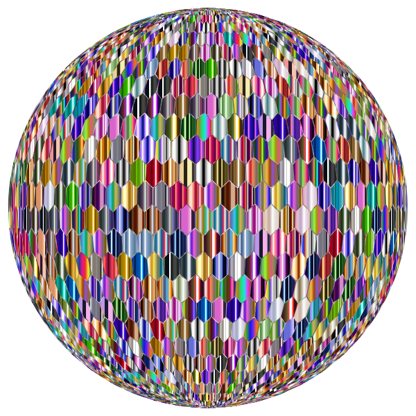 Prismatic Hexagonal Grid Sphere Variation 2 10