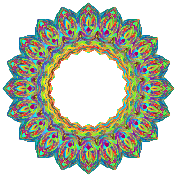 Prismatic Hypnotic Mandala 4