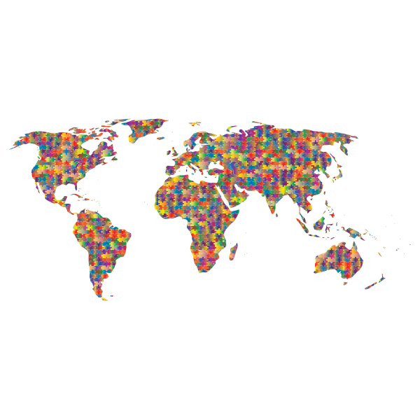 Prismatic Jigsaw Puzzle World Map 5