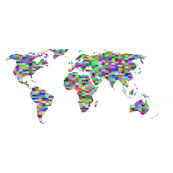 Prismatic Jigsaw Puzzle World Map