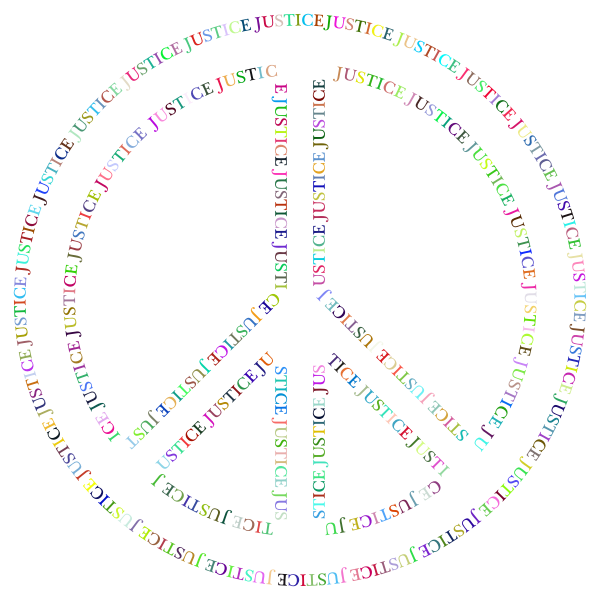 Prismatic Justice Peace Symbol No Background