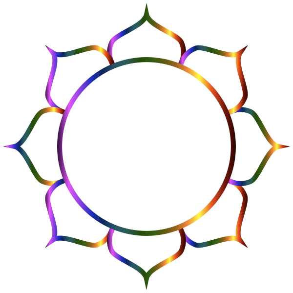 Prismatic Lotus Flower Line Art