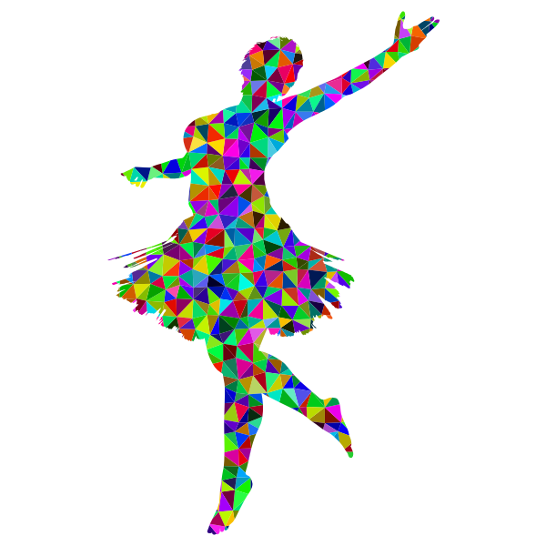 Prismatic Low Poly Ballerina