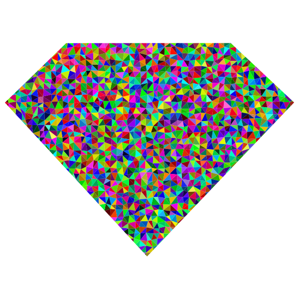 Prismatic Low Poly Diamond