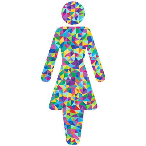 Prismatic female symbol