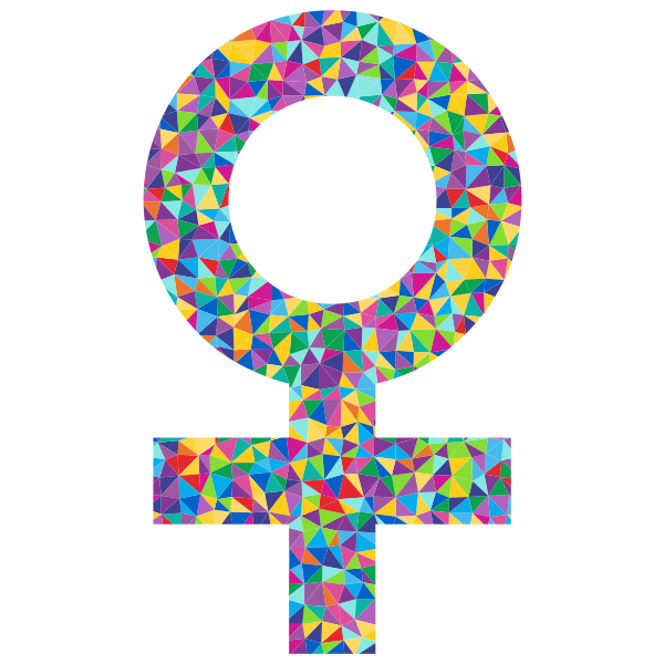 Prismatic Female Sign