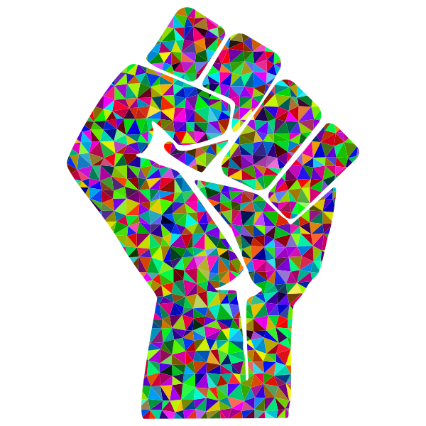 Prismatic Low Poly Fist