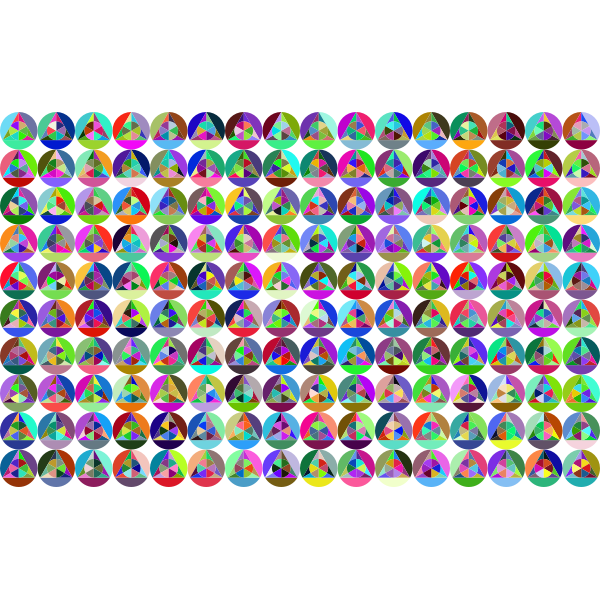 Prismatic Triangle Background No Stroke