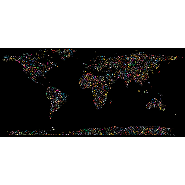 Prismatic Musical World Map 2