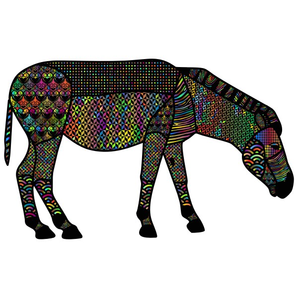 Prismatic Ornamental Decorated Zebra-1628031518