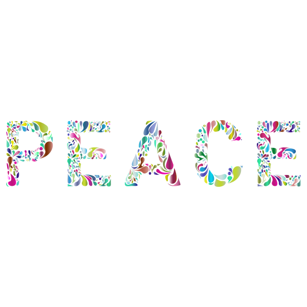 Prismatic Peace Typography 2 No Background