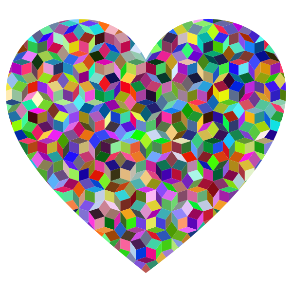 Prismatic Penrose Heart