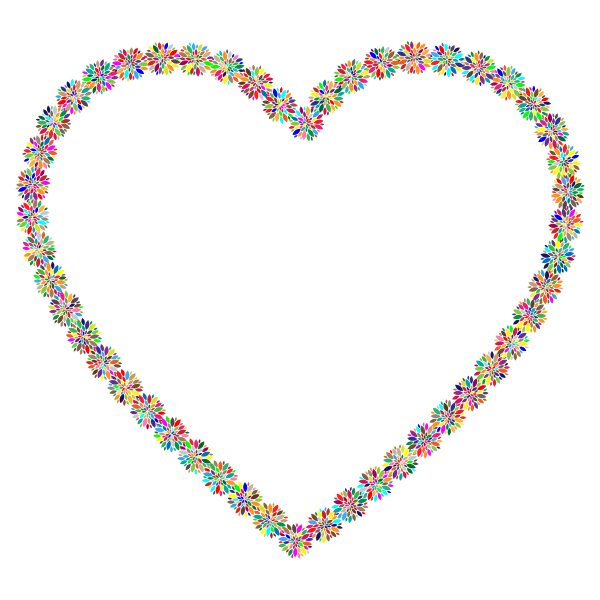 Prismatic Petals Heart 2