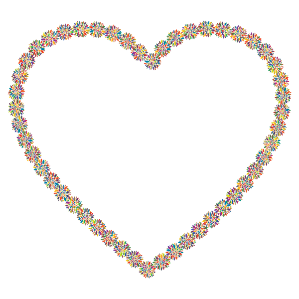 Prismatic Petals Heart 6