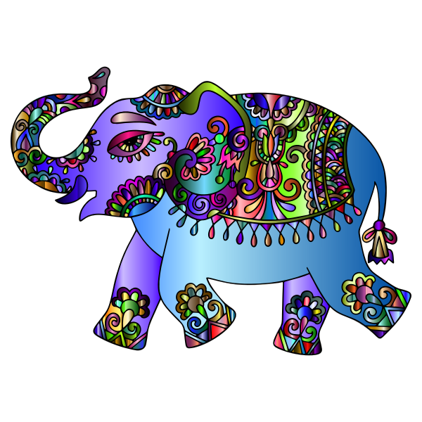 Decorated elephant