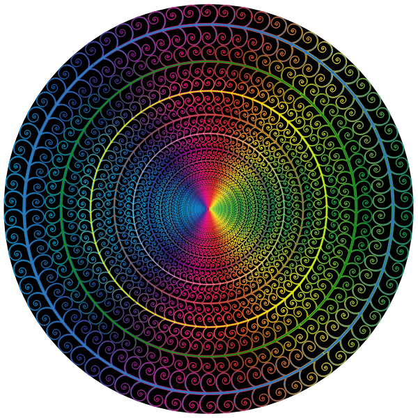 Prismatic Spiral Tree Circle 3