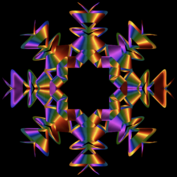 Prismatic Star Line Art 4