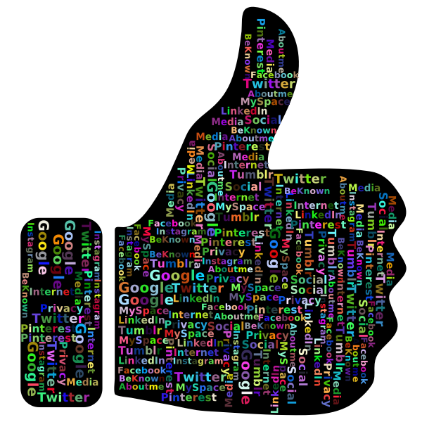 Prismatic Thumbs Up Social Media Word Cloud 2