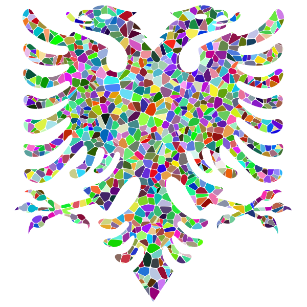 Prismatic Tiled Double Headed Eagle