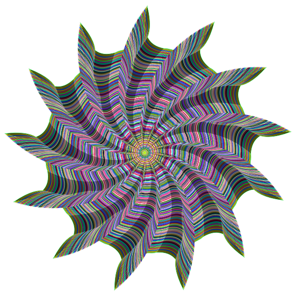 Prismatic Vortex Line Art