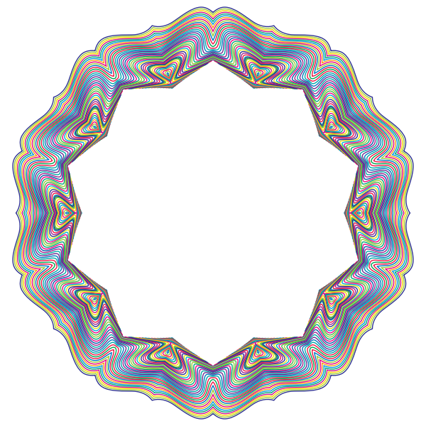 Prismatic Waves Frame