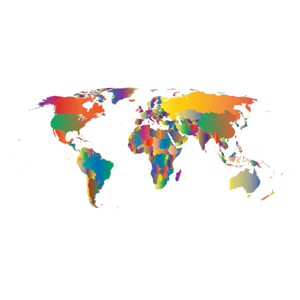 Prismatic World Map 5