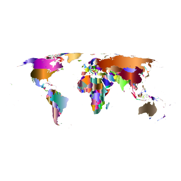 Prismatic World Map 8