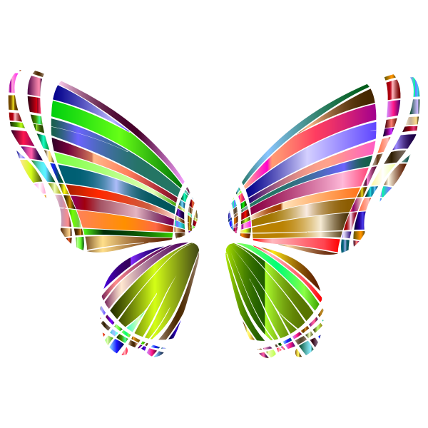 RGB Butterfly Silhouette 10 3