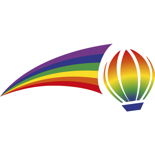 Rainbow balloon