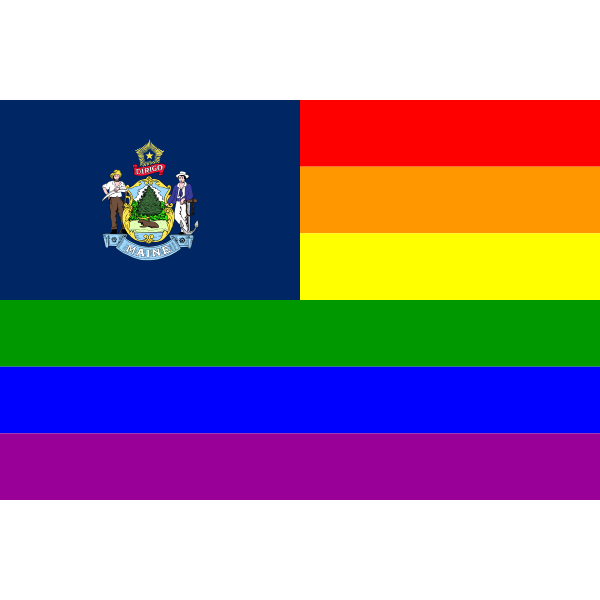 Rainbow Flag Maine