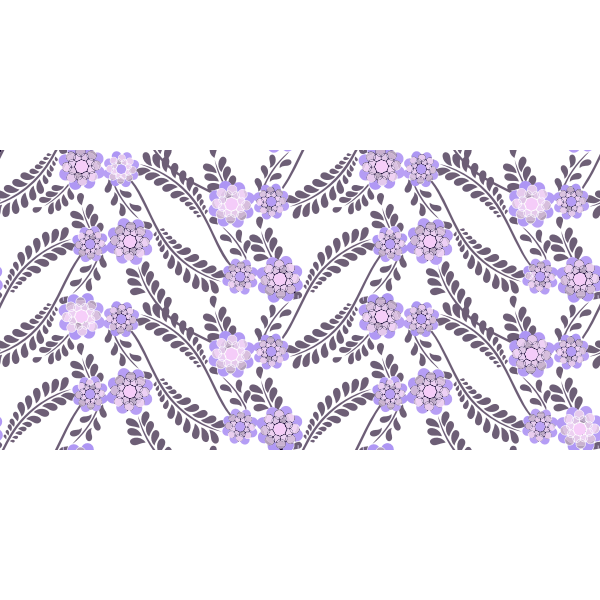 Violet floral pattern