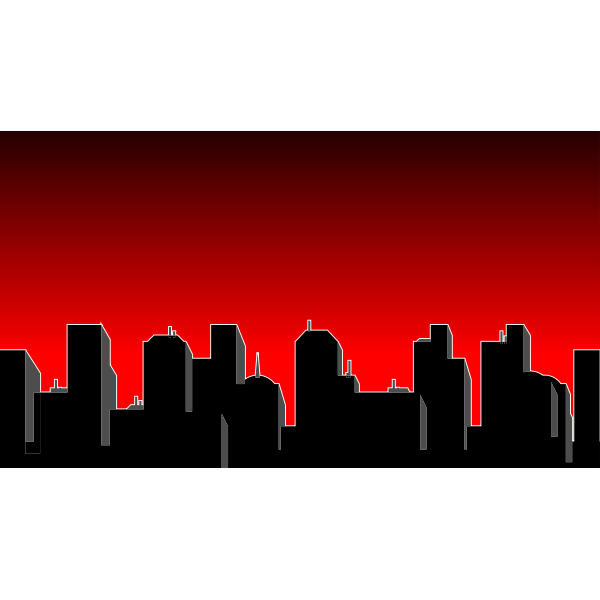 City skyline silhouette