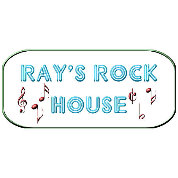 Ray's Rock House neon sign vector image