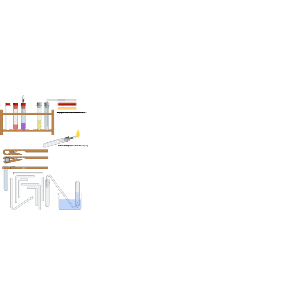 Vector graphics of laboratory equipment selection