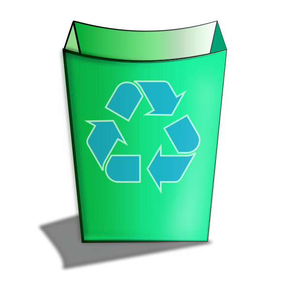 Recycle Bin Green