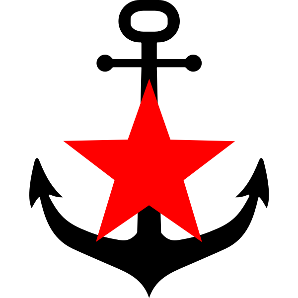 Anchor and red star