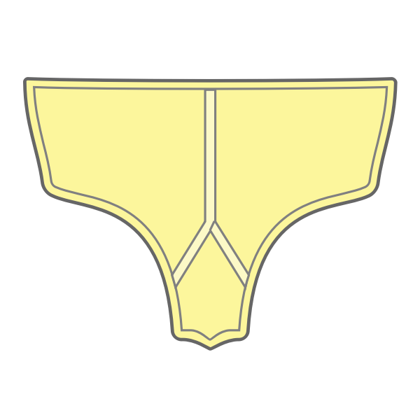 Yellow panties vector illustration