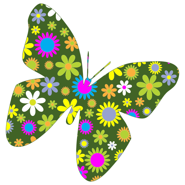 Floral butterfly