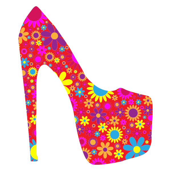 Floral heel