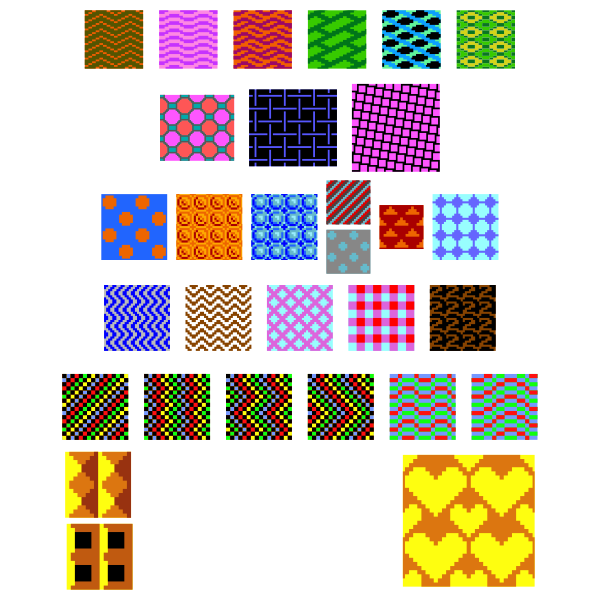 Colorful retro patterns