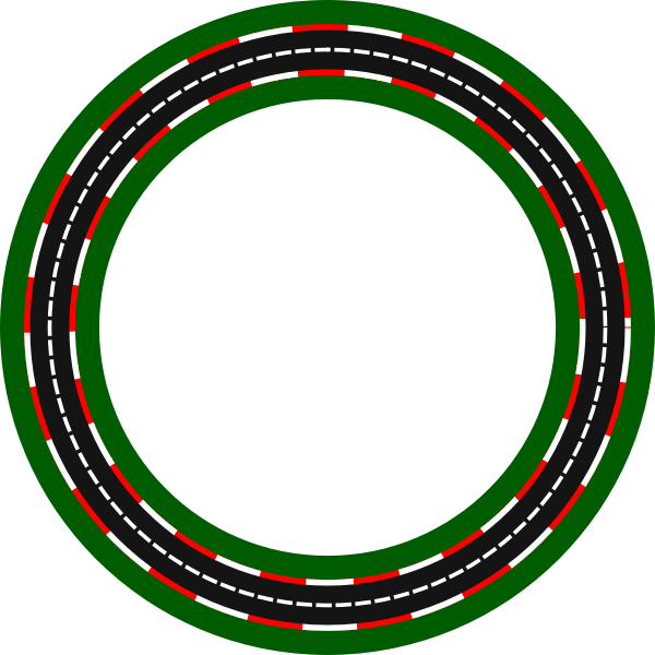 Circular race circuit