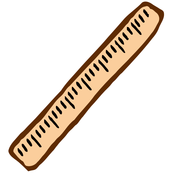 Roughly drawn rule