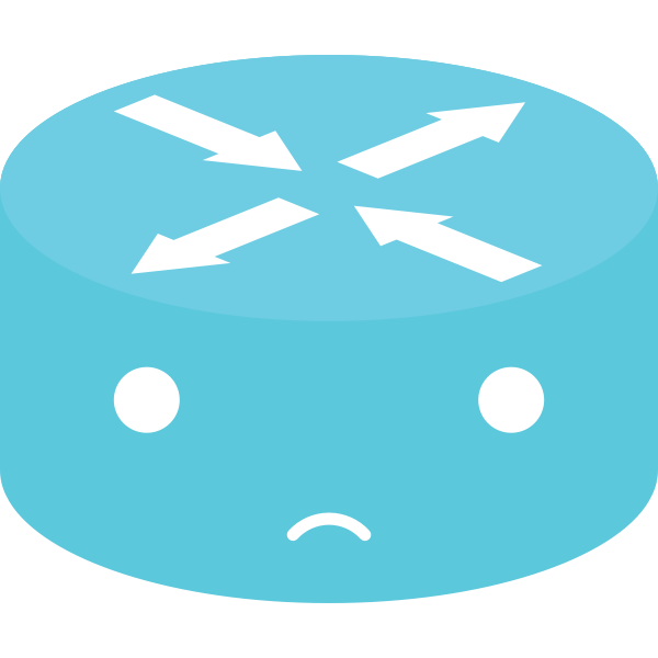 Blue network emoticon